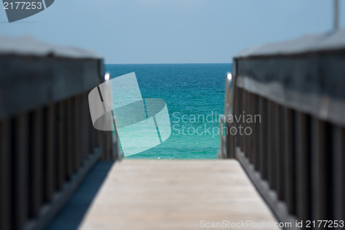 Image of ocean view from a pier