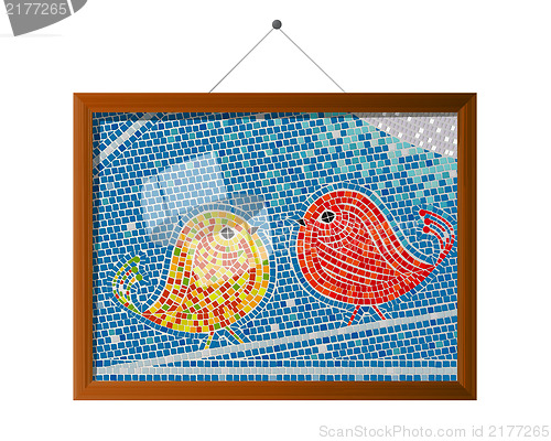 Image of Mosaic tile birds