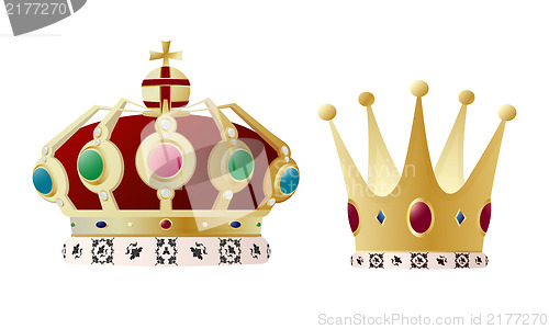 Image of King and queen crown