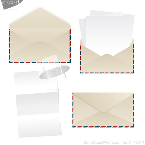 Image of Envelope and paper sheets