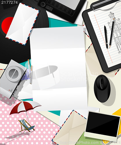 Image of Letter collage abstract
