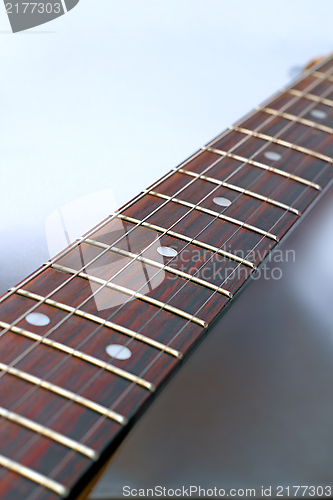 Image of electric guitar detail