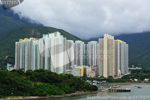 Image of public apartment block in Hong Kong