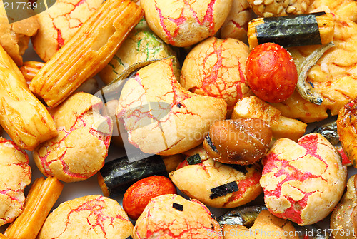 Image of Japanese traditional snack,rice cracker