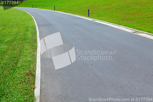Image of path in golf course