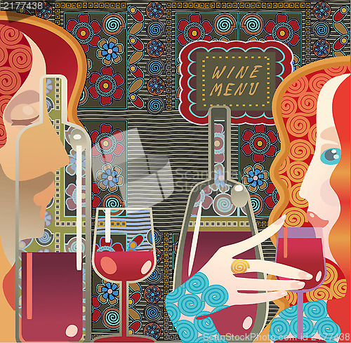 Image of wine menu