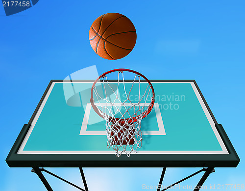 Image of basketball hoop l