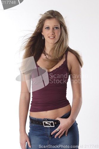 Image of Young girl posing