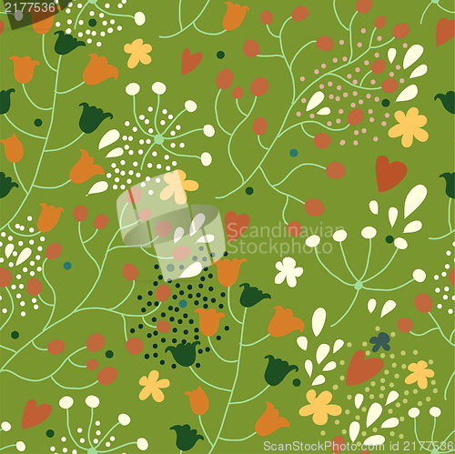 Image of Seamless texture with flowers