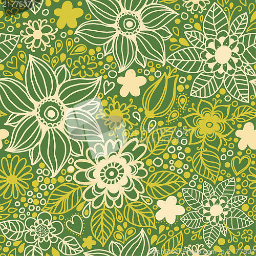 Image of Seamless texture with flowers