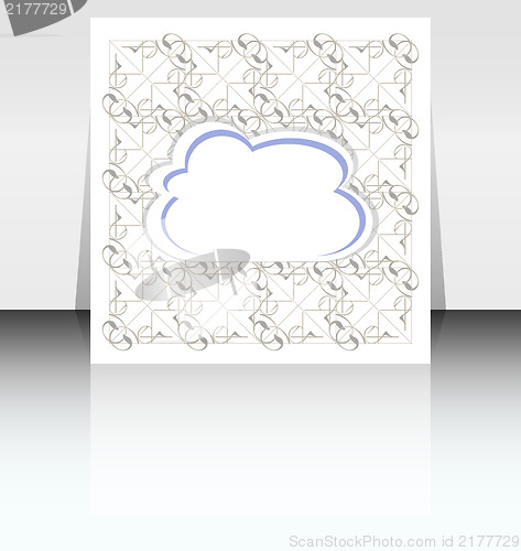 Image of Flyer or Cover Cloudy Design illustration