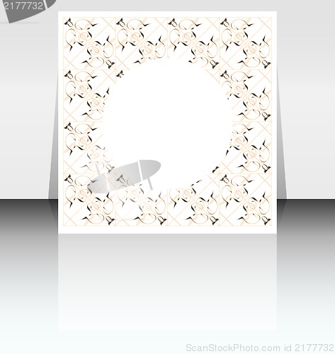 Image of Presentation of flyer design content background
