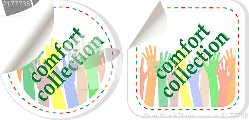 Image of Comfort wear collection stickers
