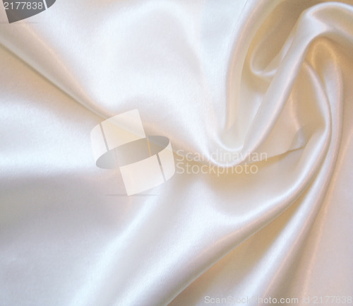 Image of Smooth elegant white silk as background