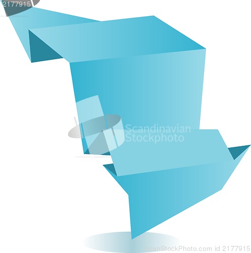 Image of Abstract origami speech bubble