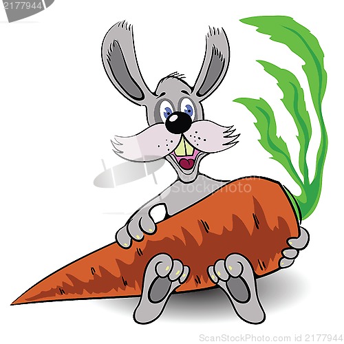 Image of rabbit and carrot