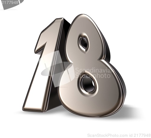 Image of number eighteen