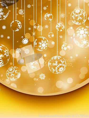 Image of Merry Christmas greeting card. EPS 8