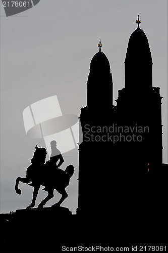 Image of statue in zurich switzerland