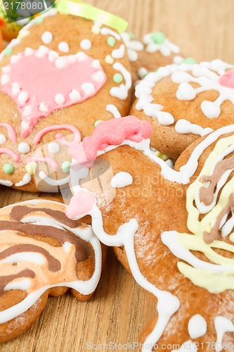Image of Close up of easter gingerbreads