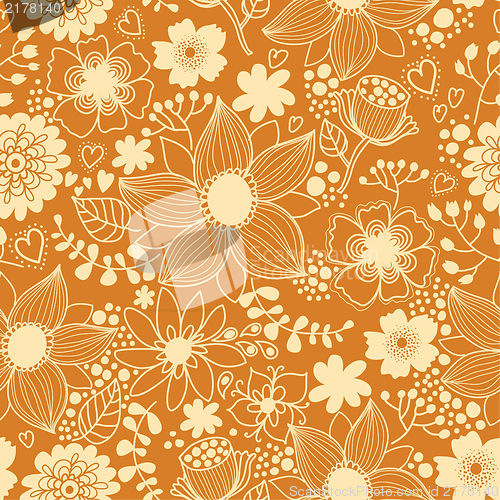 Image of Seamless texture with flowers