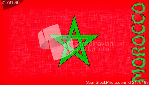 Image of Flag of Morocco with letters