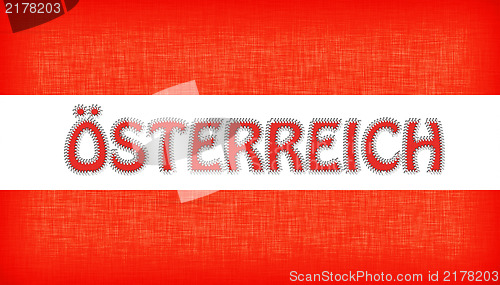 Image of Flag of Austria with letters