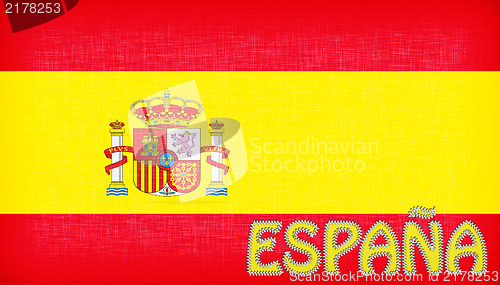 Image of Flag of Spain with letters