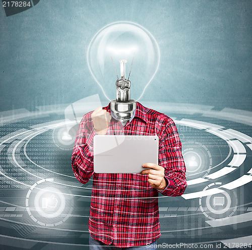 Image of Lamp Head Man With Touch Pad