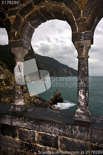 Image of  hill hole  in porto venere