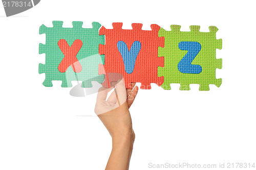 Image of alphabet xyz