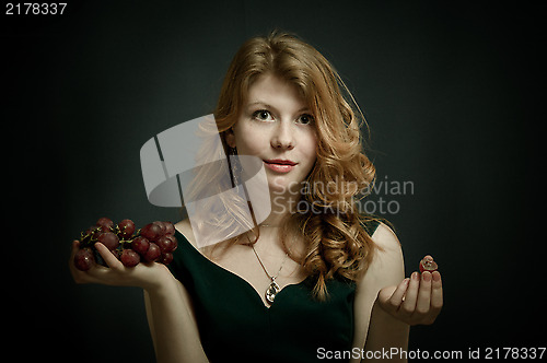 Image of Beutiful young woman  with red hairs