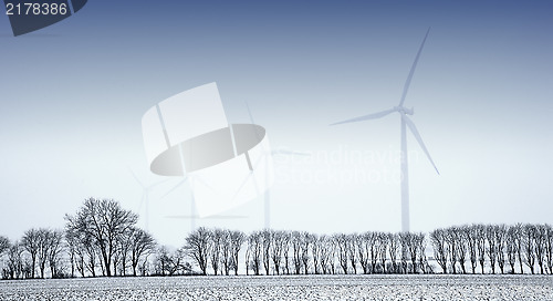 Image of Windmills on a frosty day