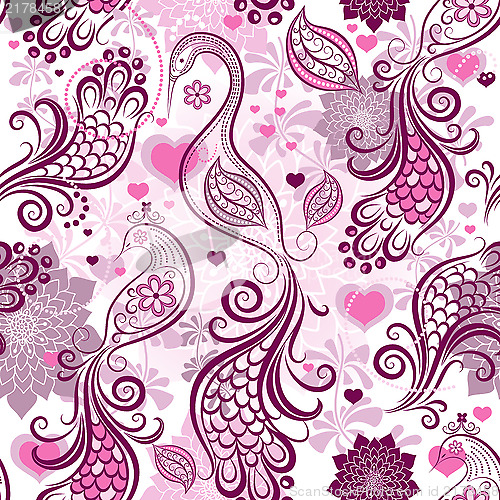 Image of Valentine repeating pink pattern