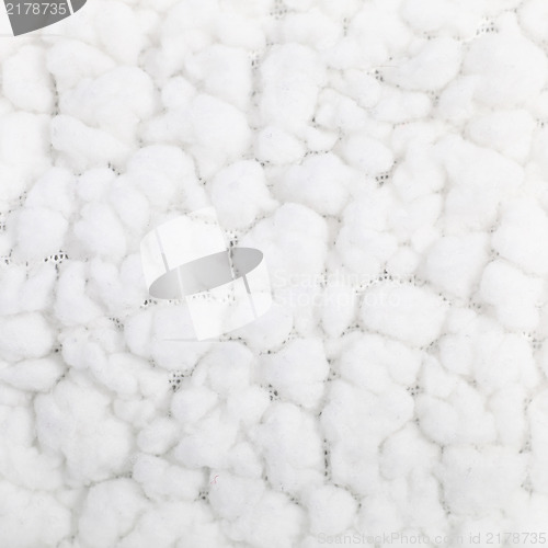 Image of Soft fluffy white textile