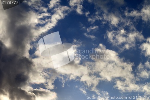 Image of Blue sky with clouds 