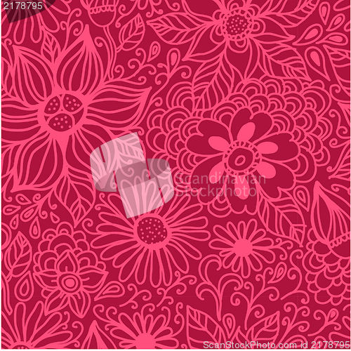 Image of Seamless texture with flowers