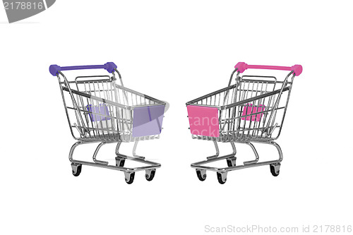 Image of Two shopping carts