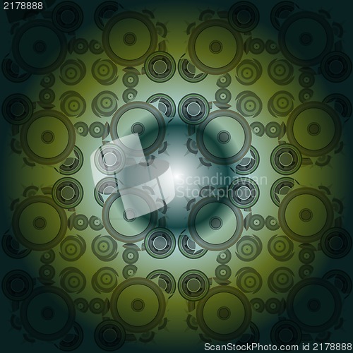 Image of abstract fractal background on the black