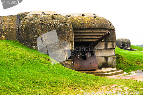 Image of Old german bunker in Normandy, France