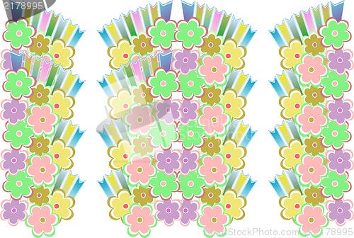 Image of flower decoratively romantically seamless abstraction illustration