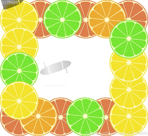 Image of Lemon fruit, lime fruit, orange fruit. colorful citrus fruit background