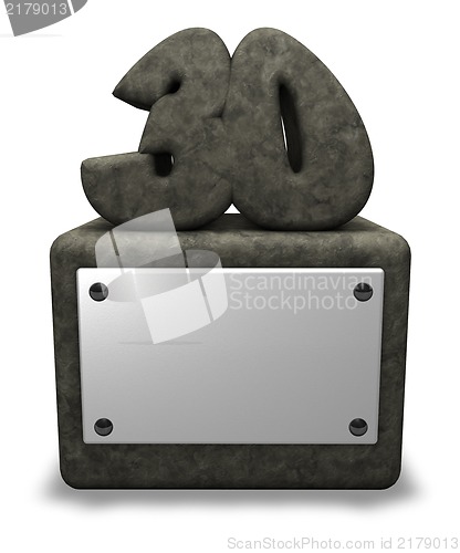Image of stone number