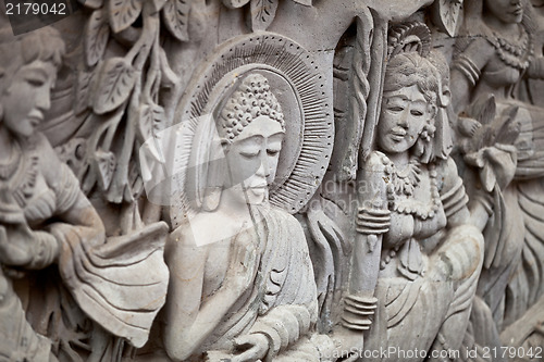 Image of Bas-relief - story of Buddha's life