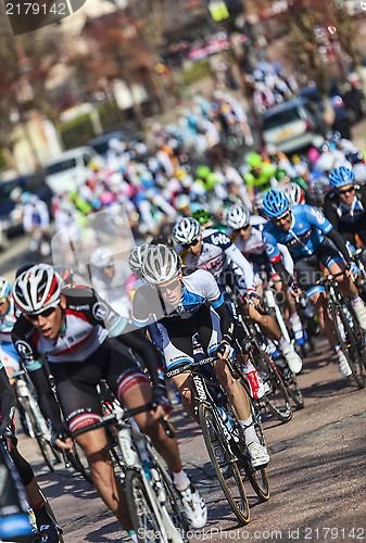 Image of The Peloton- Paris Nice 2013 in Nemours