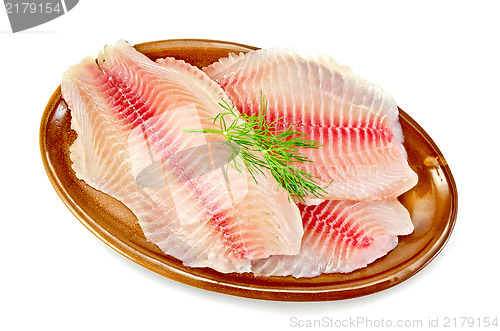 Image of Fillets tilapia in a pottery