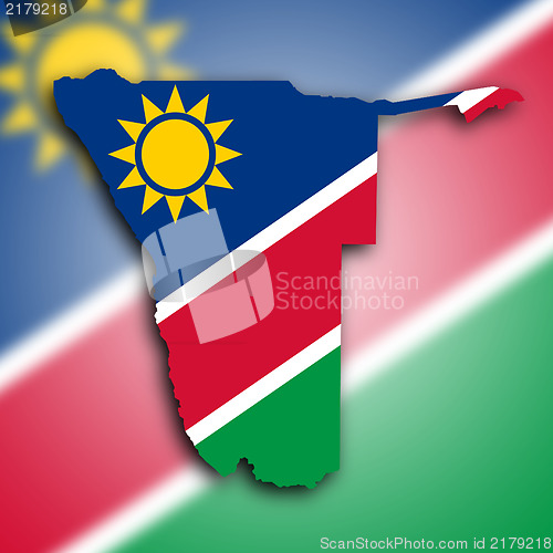 Image of Map of Namibia