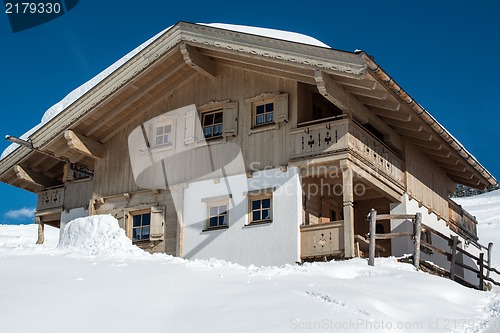 Image of Beautiful skiing hut