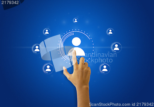 Image of Social Network Touchscreen
