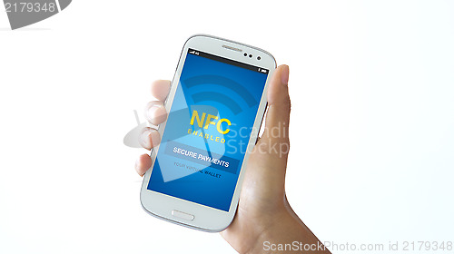 Image of NFC enabled mobile phone